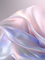 AI Transparent 3D rendering of soft fluttering fabric clear 28515